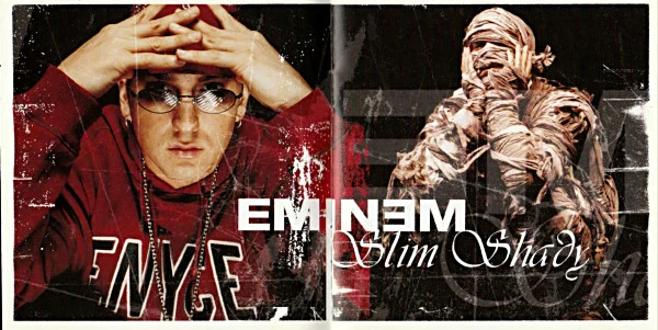 Eminemと別名を配した2001年ブックレット