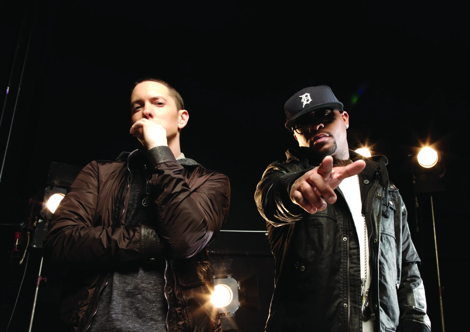 2011年、同じフレームに立つEminemとRoyce da 5'9"。Danny Hastings撮影。