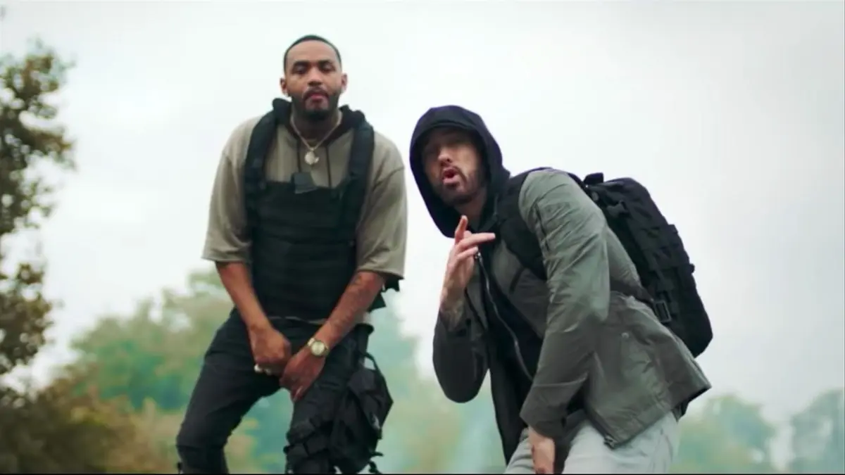 Lucky Youのミュージックビデオで並ぶJoyner LucasとEminem