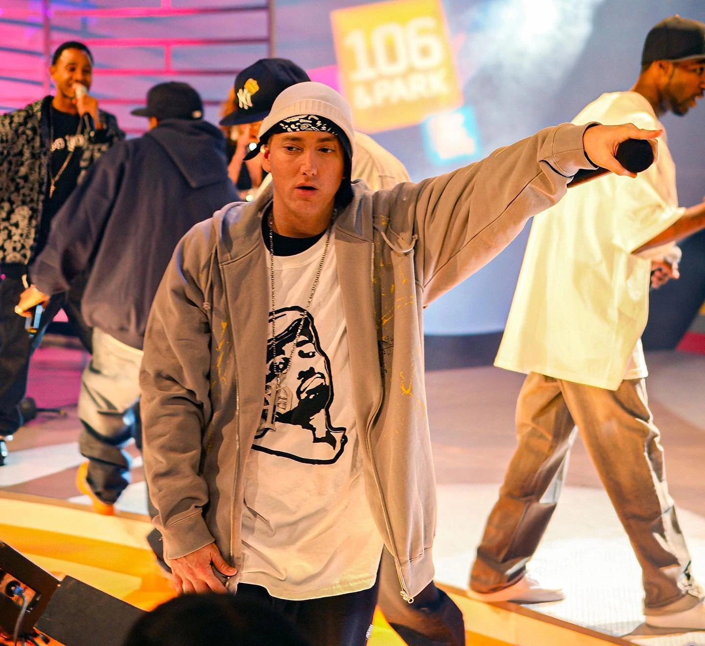 2006年の106 & Parkに出演したEminem。撮影Shareif