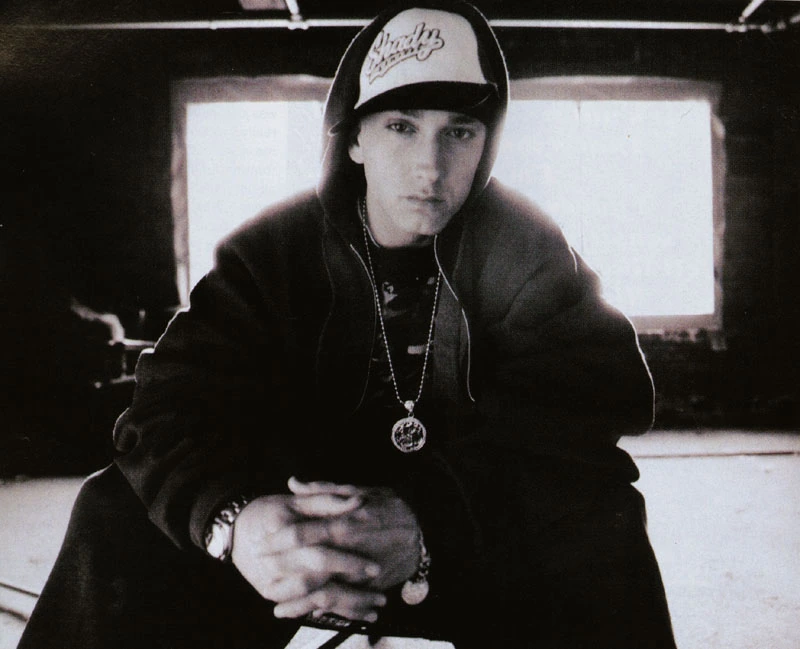Eminemのモノクロ・ポートレート